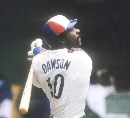 ANDRE DAWSON Montreal Expos 1979 Home Majestic Throwback Baseball Jersey 