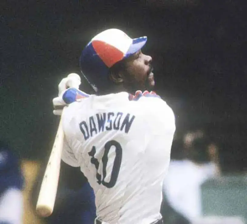 ANDRE DAWSON Montreal Expos 1979 Home Majestic Throwback Baseball Jersey 