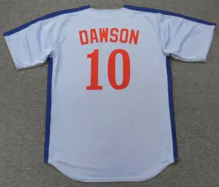 ANDRE DAWSON Montreal Expos 1981 Away Majestic Throwback Baseball Jersey 