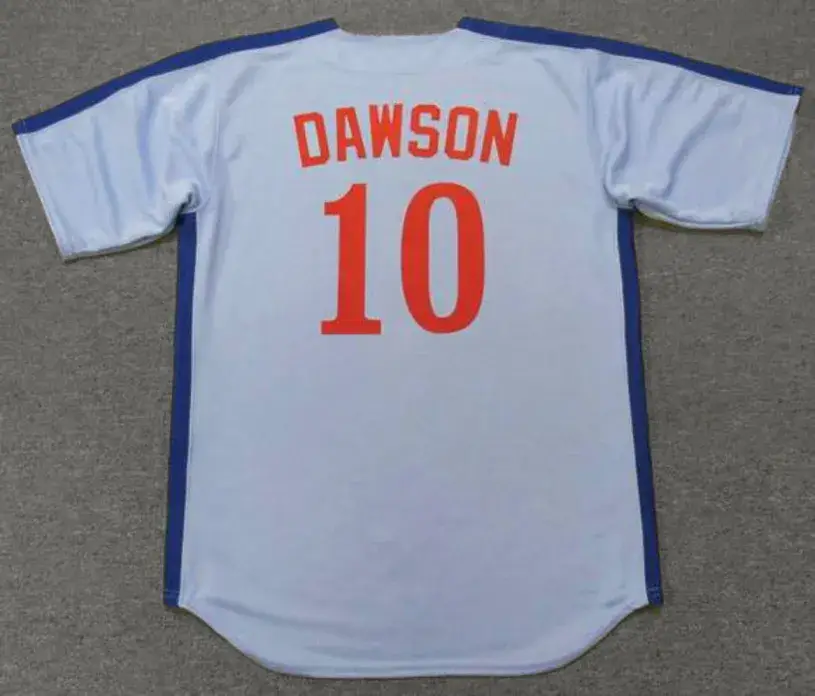 ANDRE DAWSON Montreal Expos 1981 Away Majestic Throwback Baseball Jersey 