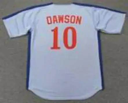 ANDRE DAWSON Montreal Expos 1981 Away Majestic Throwback Baseball Jersey 