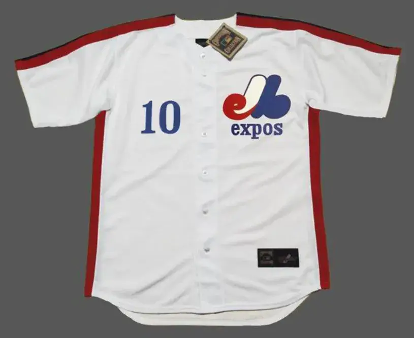 ANDRE DAWSON Montreal Expos 1981 Home Majestic Throwback Baseball Jersey