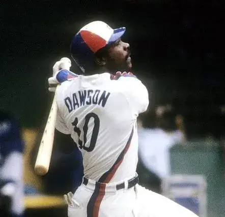 ANDRE DAWSON Montreal Expos 1981 Home Majestic Throwback Baseball Jersey 
