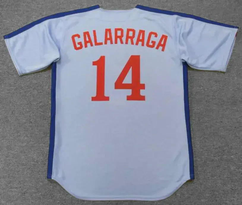 ANDRES GALARRAGA Montreal Expos 1987 Away Majestic Throwback Baseball Jersey 