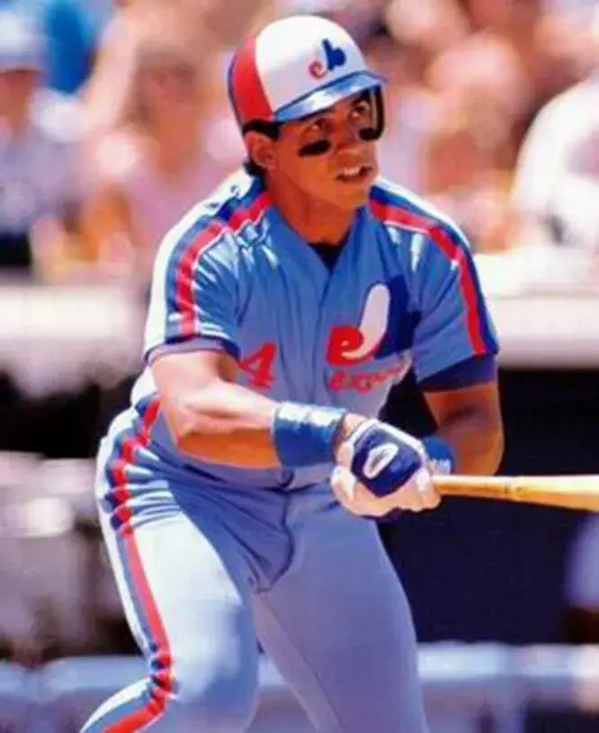 ANDRES GALARRAGA Montreal Expos 1987 Away Majestic Throwback Baseball Jersey 