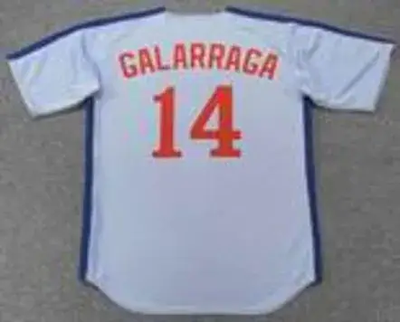 ANDRES GALARRAGA Montreal Expos 1987 Away Majestic Throwback Baseball Jersey 
