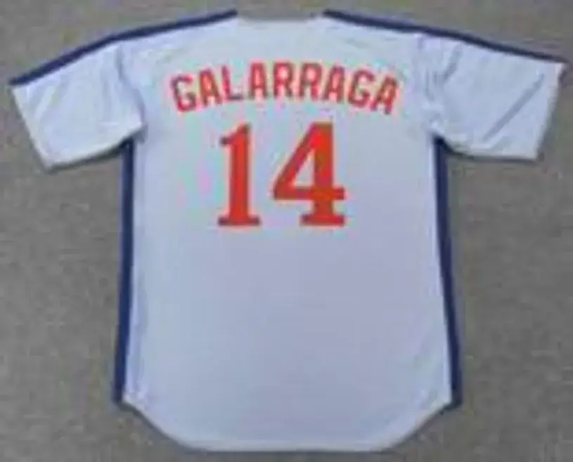 ANDRES GALARRAGA Montreal Expos 1987 Away Majestic Throwback Baseball Jersey 