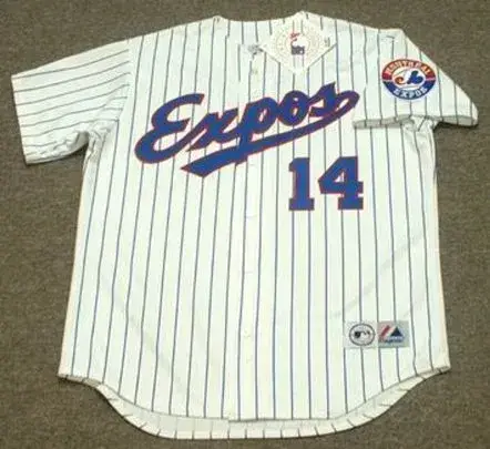 ANDRES GALARRAGA Montreal Expos 2002 Home Majestic Throwback Baseball Jersey