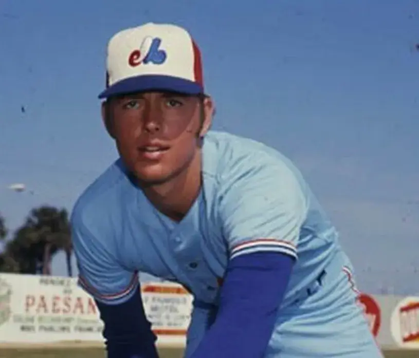 BALOR MOORE Montreal Expos 1973 Away Majestic Throwback Baseball Jersey 