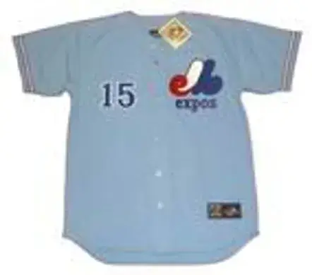BALOR MOORE Montreal Expos 1973 Away Majestic Throwback Baseball Jersey 