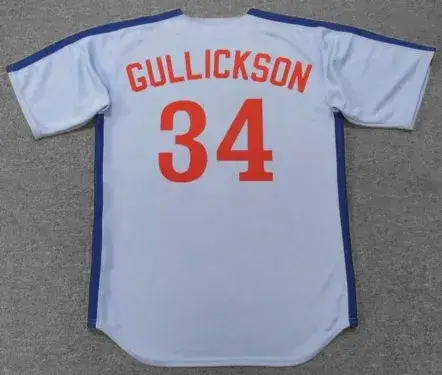 BILL GULLICKSON Montreal Expos 1981 Away Majestic Throwback Baseball Jersey 
