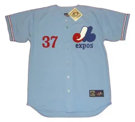 BILL LEE Montreal Expos 1979 Away Majestic Throwback Baseball Jersey