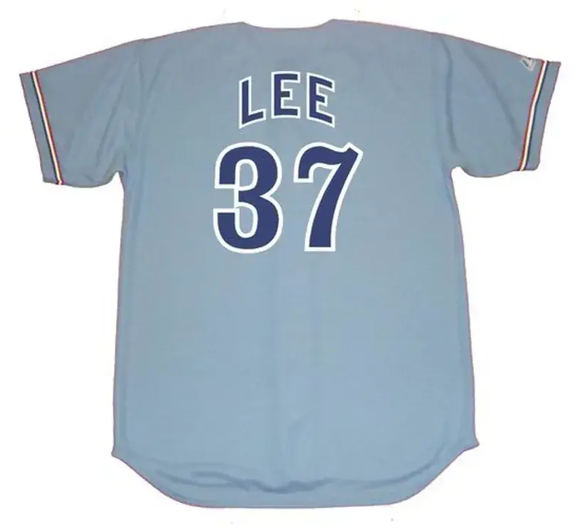 BILL LEE Montreal Expos 1979 Away Majestic Throwback Baseball Jersey 