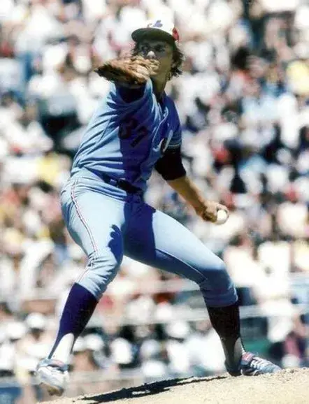 BILL LEE Montreal Expos 1979 Away Majestic Throwback Baseball Jersey 