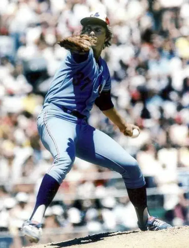 BILL LEE Montreal Expos 1979 Away Majestic Throwback Baseball Jersey 
