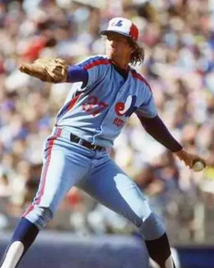 BILL LEE Montreal Expos 1981 Away Majestic Throwback Baseball Jersey 
