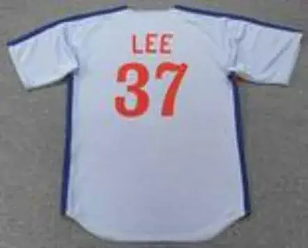 BILL LEE Montreal Expos 1981 Away Majestic Throwback Baseball Jersey 