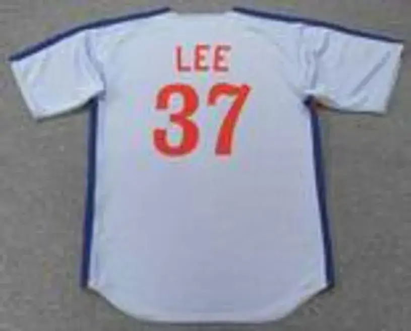 BILL LEE Montreal Expos 1981 Away Majestic Throwback Baseball Jersey 