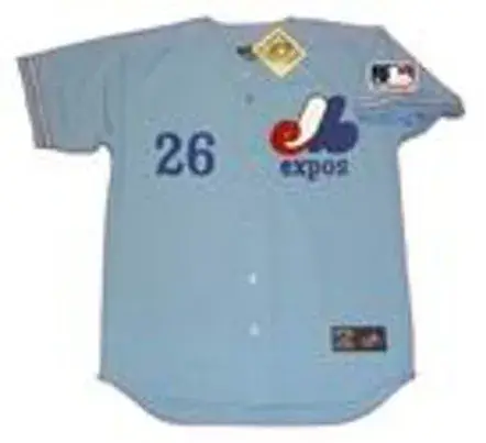 BILL STONEMAN Montreal Expos 1969 Away Majestic Throwback Baseball Jersey 