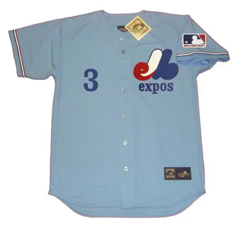 BOB BAILEY Montreal Expos 1969 Away Majestic Throwback Baseball Jersey 