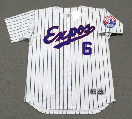BRAD WILKERSON Montreal Expos 2002 Home Majestic Throwback Baseball Jersey