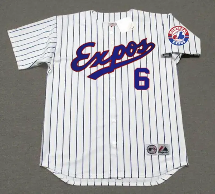 BRAD WILKERSON Montreal Expos 2002 Home Majestic Throwback Baseball Jersey