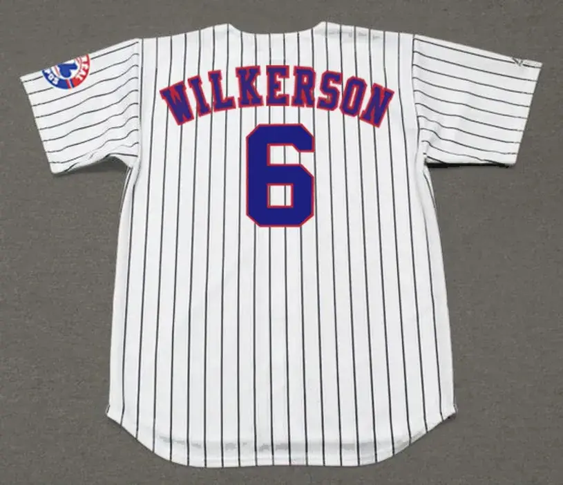 BRAD WILKERSON Montreal Expos 2002 Home Majestic Throwback Baseball Jersey 