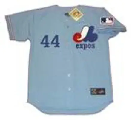 CARL MORTON Montreal Expos 1969 Away Majestic Throwback Baseball Jersey 