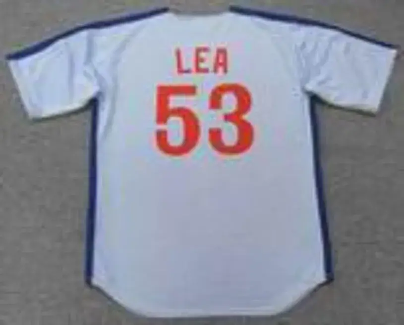 CHARLIE LEA Montreal Expos 1983 Away Majestic Throwback Baseball Jersey 