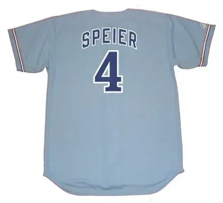 CHRIS SPEIER Montreal Expos 1978 Away Majestic Throwback Baseball Jersey 