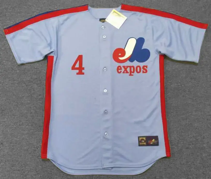 CHRIS SPEIER Montreal Expos 1981 Away Majestic Throwback Baseball Jersey