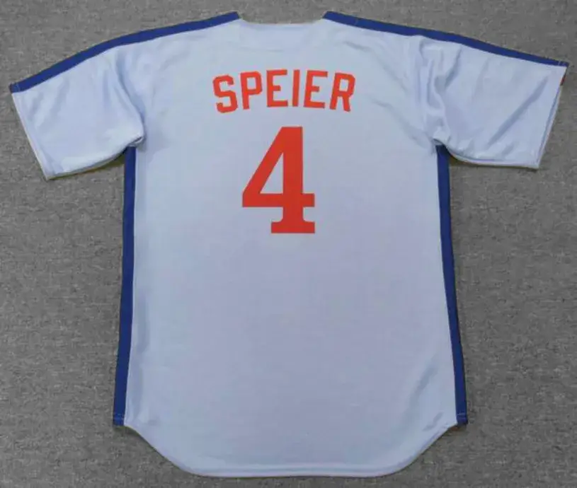 CHRIS SPEIER Montreal Expos 1981 Away Majestic Throwback Baseball Jersey 