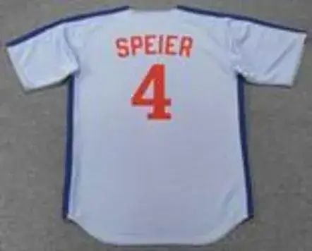 CHRIS SPEIER Montreal Expos 1981 Away Majestic Throwback Baseball Jersey 