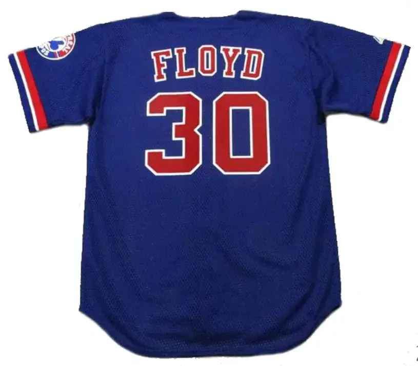 CLIFF FLOYD Montreal Expos 1994 Majestic Throwback Baseball Jersey 