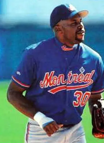 CLIFF FLOYD Montreal Expos 1994 Majestic Throwback Baseball Jersey 