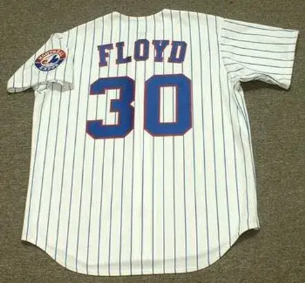CLIFF FLOYD Montreal Expos 1994 Majestic Throwback Home Baseball Jersey 