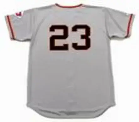 BOBBY THOMSON New York Giants 1951 Majestic Throwback Away Baseball Jersey 
