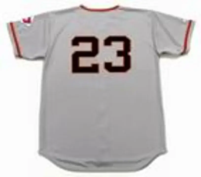 BOBBY THOMSON New York Giants 1951 Majestic Throwback Away Baseball Jersey 