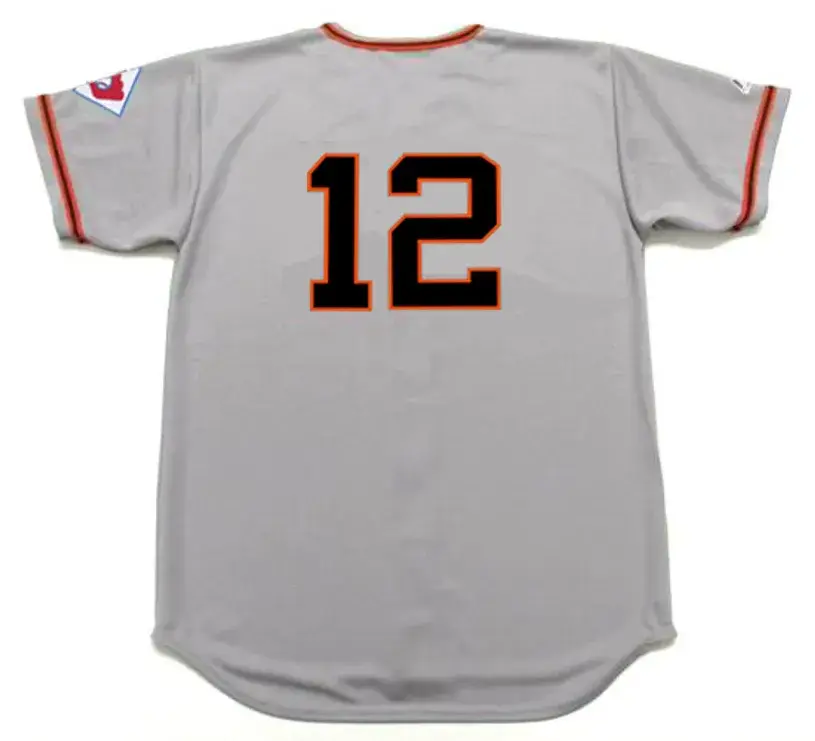 EDDIE STANKY New York Giants 1951 Majestic Throwback Away Baseball Jersey 