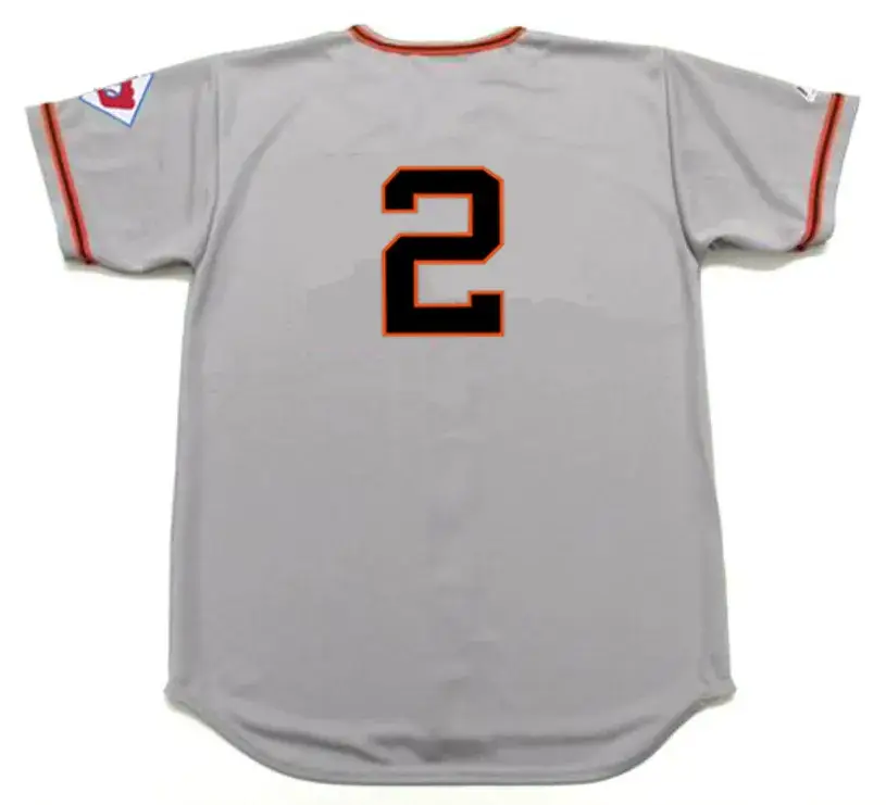 LEO DUROCHER New York Giants 1951 Majestic Throwback Away Baseball Jersey 
