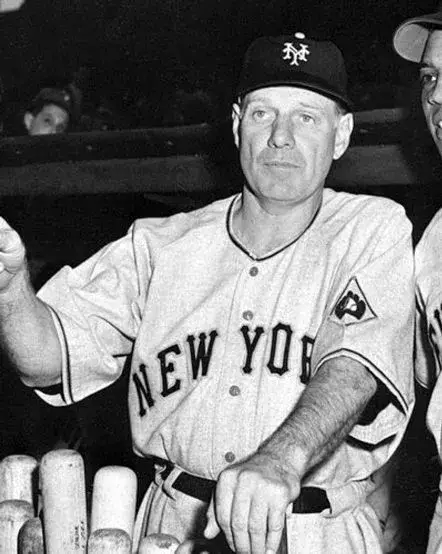 LEO DUROCHER New York Giants 1951 Majestic Throwback Away Baseball Jersey 