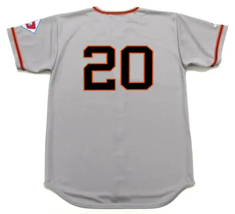 MONTE IRVIN New York Giants 1951 Majestic Throwback Away Baseball Jersey 