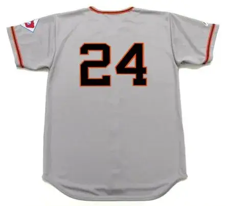 WILLIE MAYS New York Giants 1951 Away Majestic Baseball Throwback Jersey