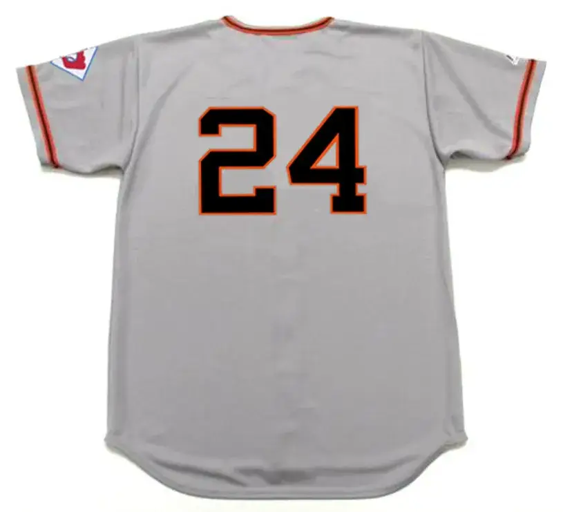 WILLIE MAYS New York Giants 1951 Away Majestic Baseball Throwback Jersey