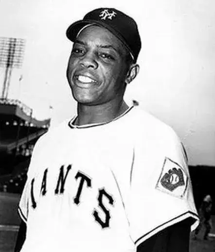 WILLIE MAYS New York Giants 1951 Home Majestic Throwback Baseball Jersey 