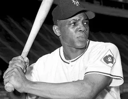 WILLIE MAYS New York Giants 1951 Home Majestic Throwback Baseball Jersey 