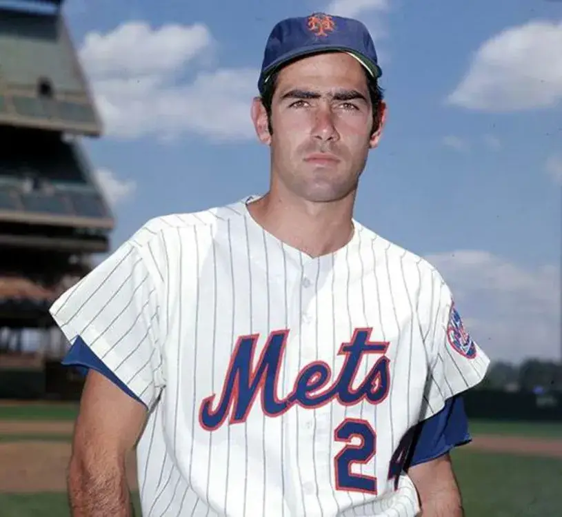 ART SHAMSKY New York Mets 1969 Home Majestic Baseball Throwback Jersey 