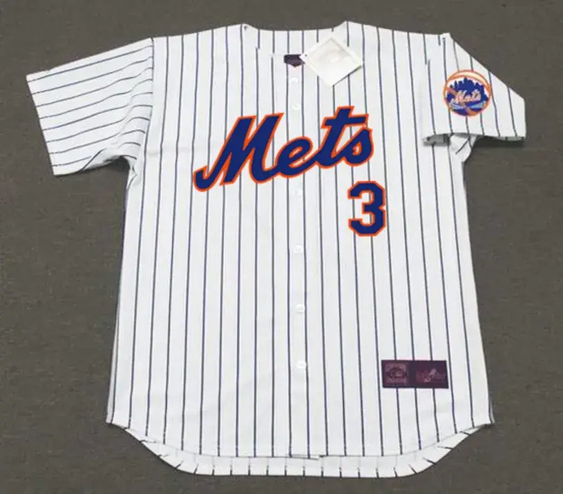 BUD HARRELSON New York Mets 1969 Home Majestic Baseball Throwback Jersey