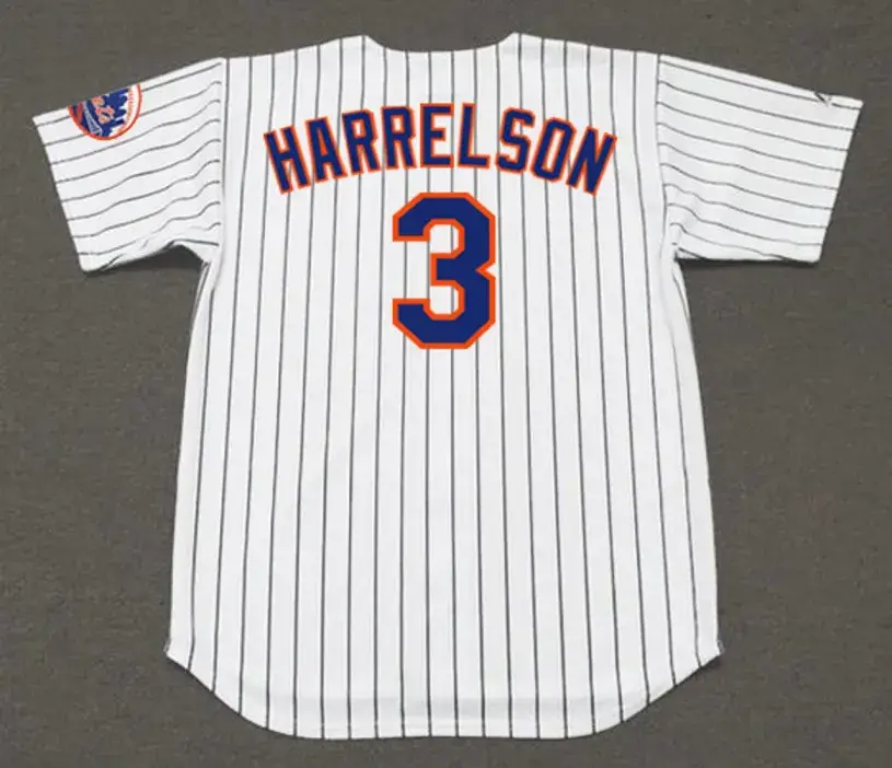 BUD HARRELSON New York Mets 1969 Home Majestic Baseball Throwback Jersey 