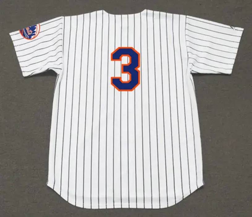 BUD HARRELSON New York Mets 1969 Home Majestic Baseball Throwback Jersey 